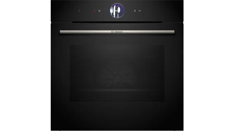 BOSCH 600mm x 600mm Built-In Multi-Function Oven - Black - Series 8 - HBG7764B1