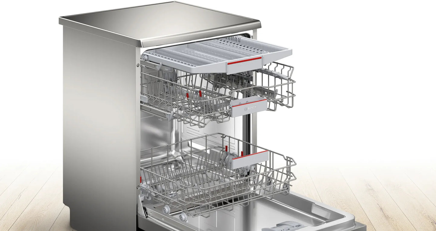 BOSCH Freestanding Dishwasher - Silver Inox - Serie 6- SMS6EMI01Z