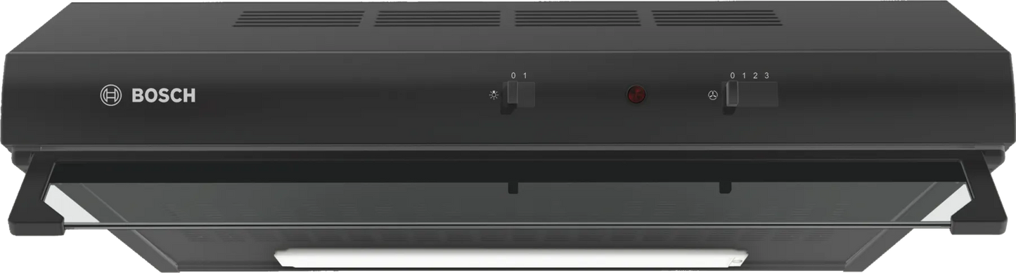 BOSCH 600 mm Built-in Under-Cabinet Extractor Hood Black - Serie 2 - DHU636HQ