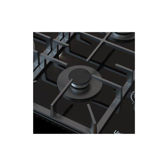 UNIVA UGH640G - 4 Burner 60cm Built-in Glass Gas Hob - Black