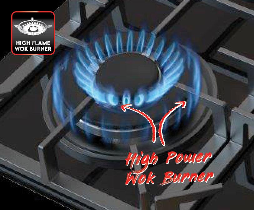 UNIVA UGH640G - 4 Burner 60cm Built-in Glass Gas Hob - Black