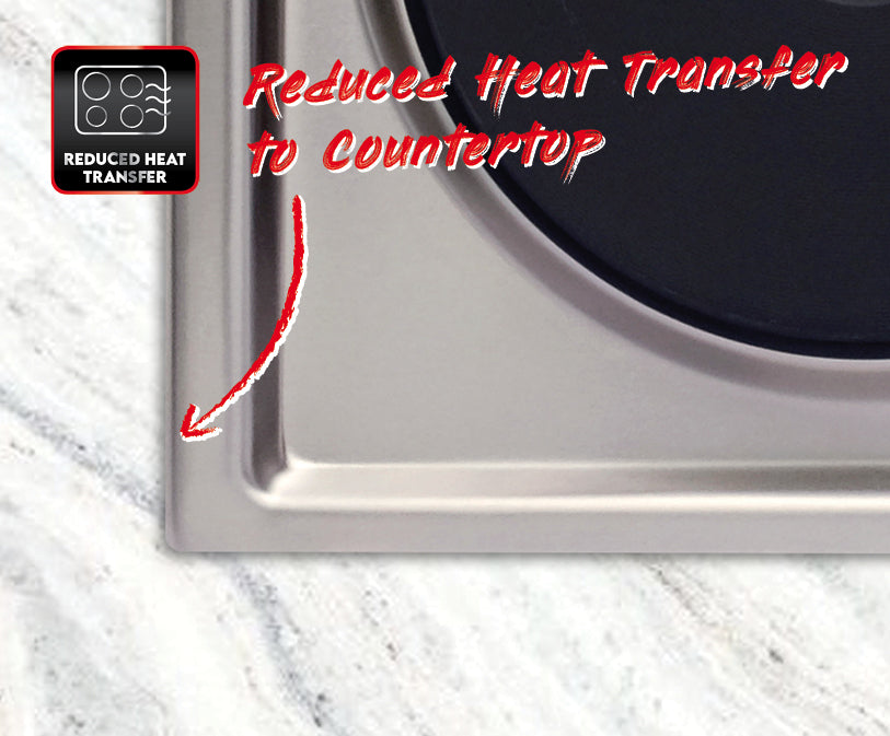 UNIVA UDH02S - 2 Plate 30cm Built-in Domino Electric Hob - Stainless Steel