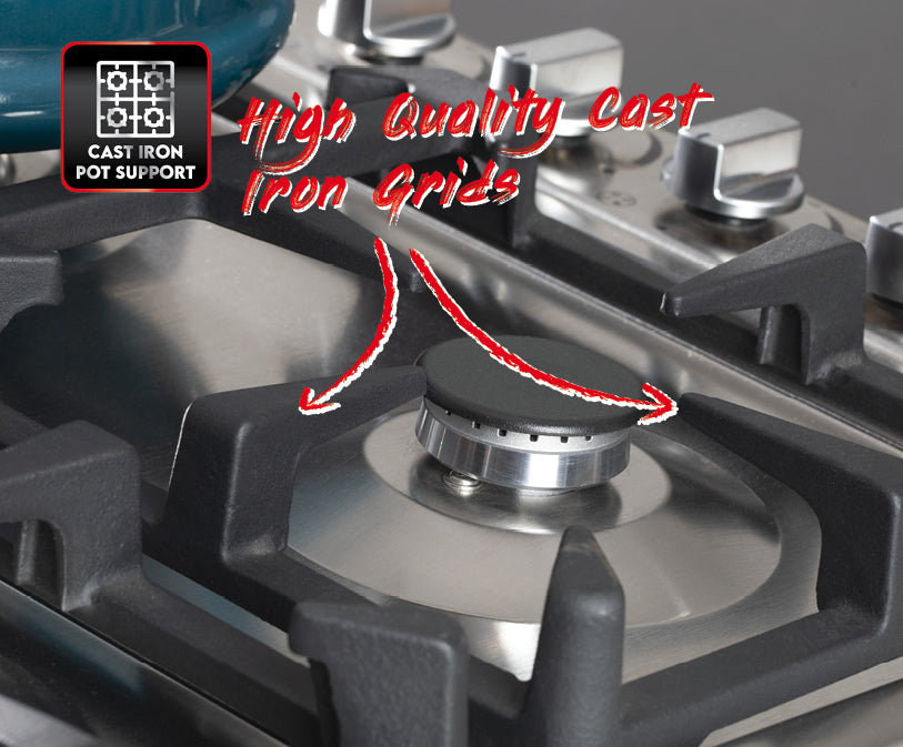 UNIVA UGH02B - 2 Burner 30cm Built-in Domino Gas Hob - Black