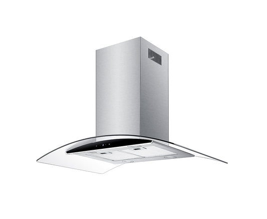 Falco 90CM Island Curved Glass Extractor - AR-90-809