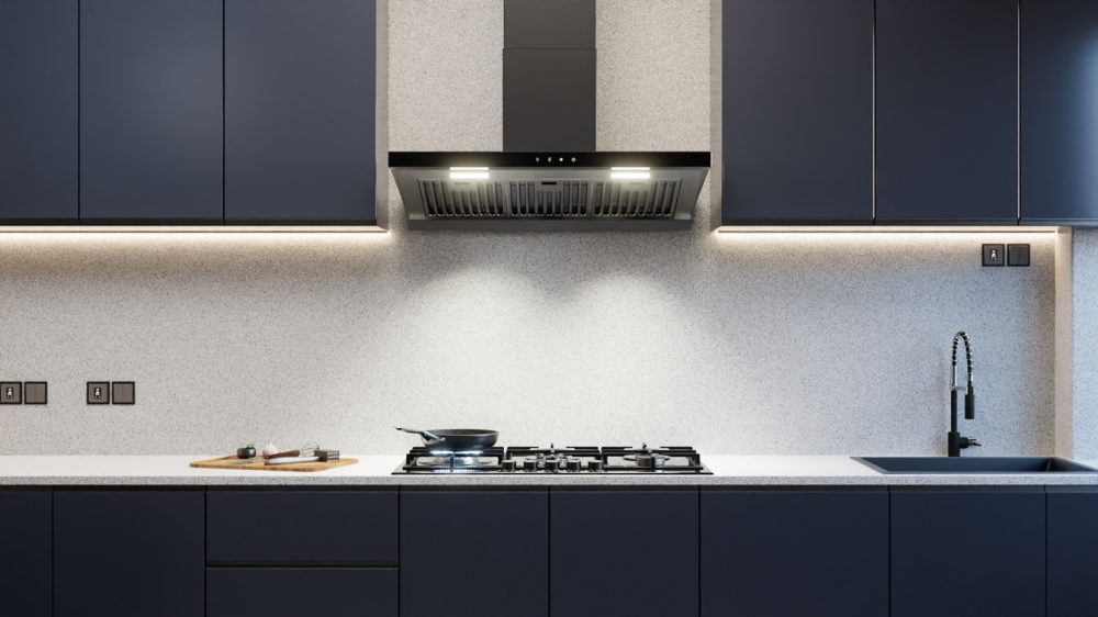 Falco 90cm Stainless Steel Wall Extractor T-Sharp Slanted - FAL-90-F09