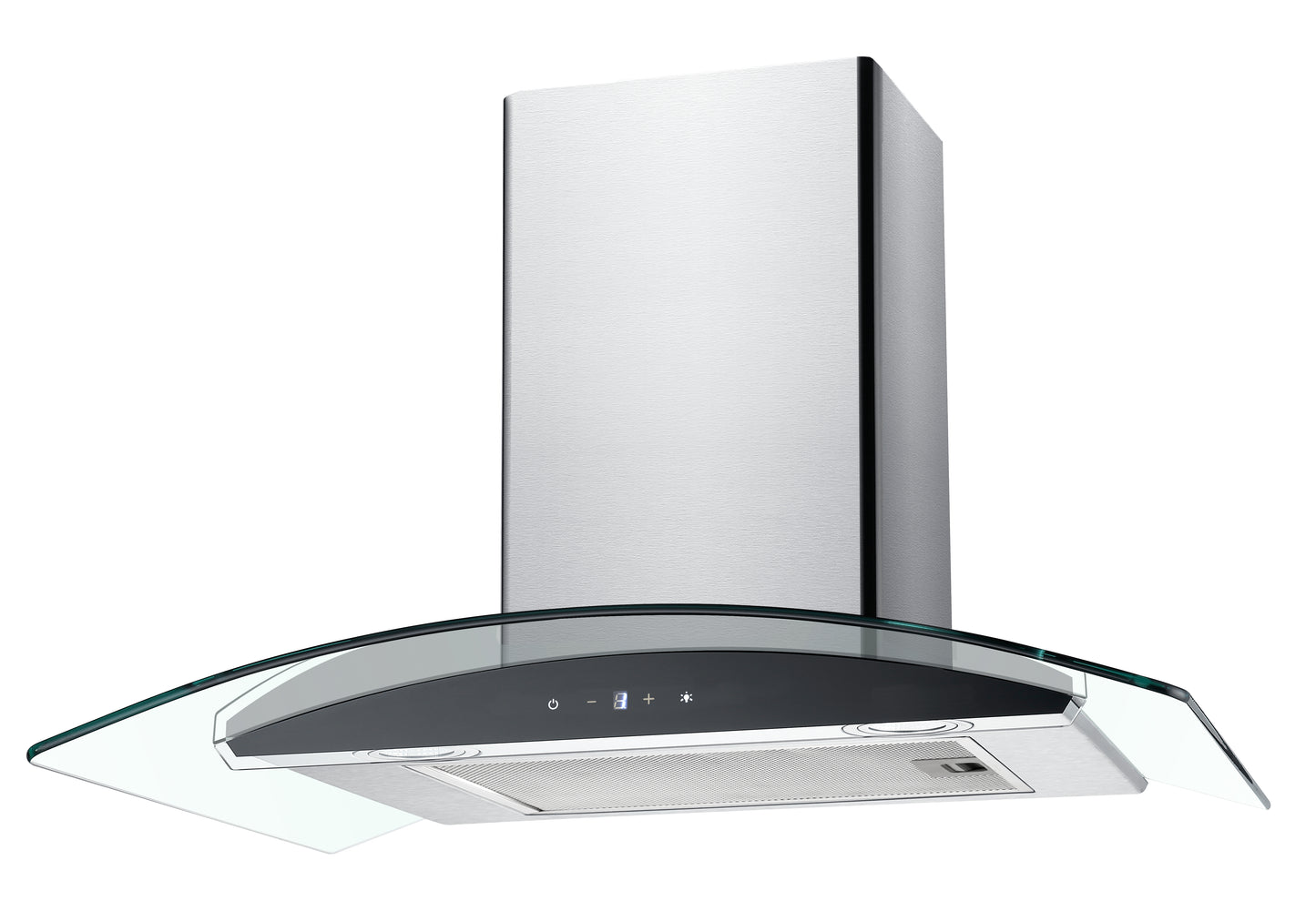 FALCO 60cm Curved Glass Stainless Steel Chimney Wall Mount EXTRACTOR - AR-60-501