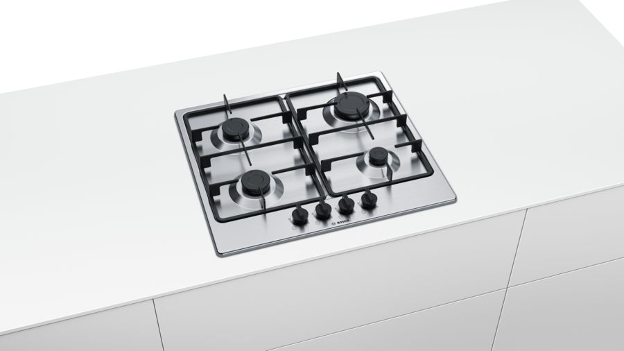 BOSCH Built-In Electric Oven, Gas Hob & Extractor Combo Set