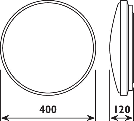 Monte (400mm) - Ceiling Light Flush Mount - Artisans Trade Depot