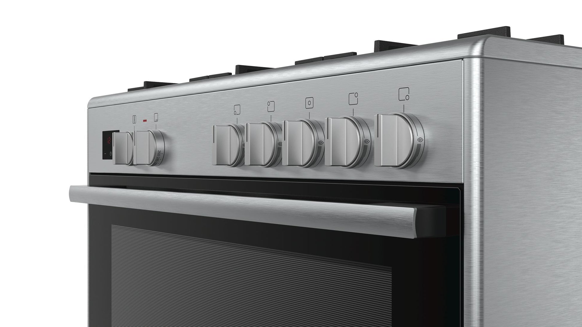 Bosch 90cm Freestanding Gas Cooker - Stainless Steel - Serie | 6 Dual fuel range cooker - HSB737357Z - Artisans Trade Depot