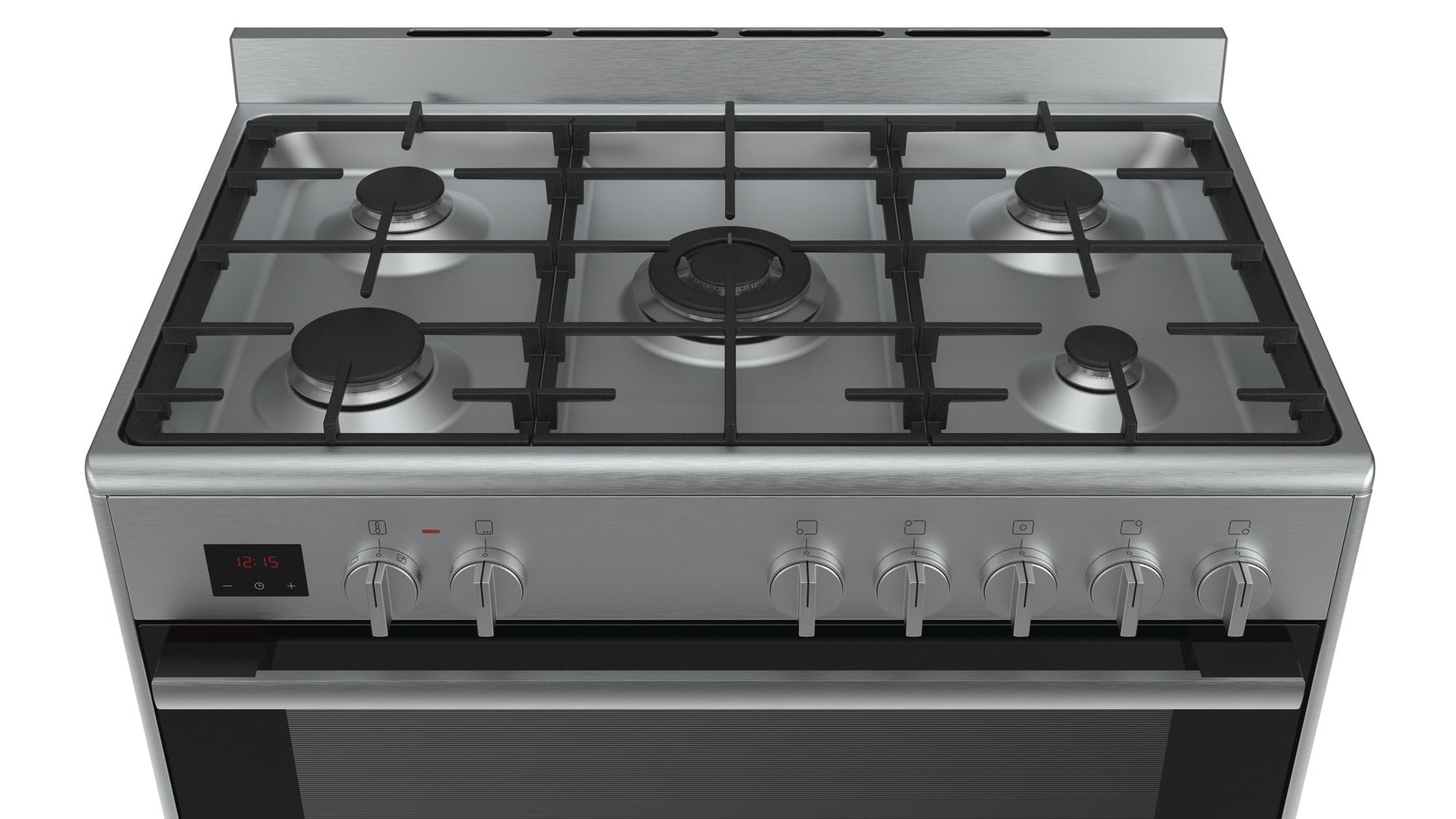 Bosch 90cm Freestanding Gas Cooker - Stainless Steel - Serie | 6 Dual fuel range cooker - HSB737357Z - Artisans Trade Depot