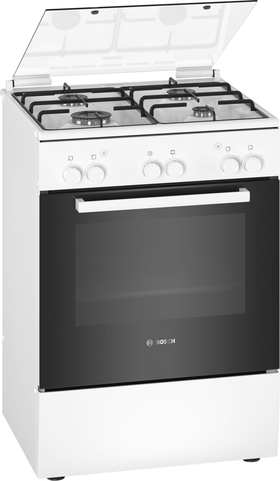 BOSCH 60cm Freestanding Gas Cooker - White - Serie 2 -HGA120B20Z - Artisans Trade Depot