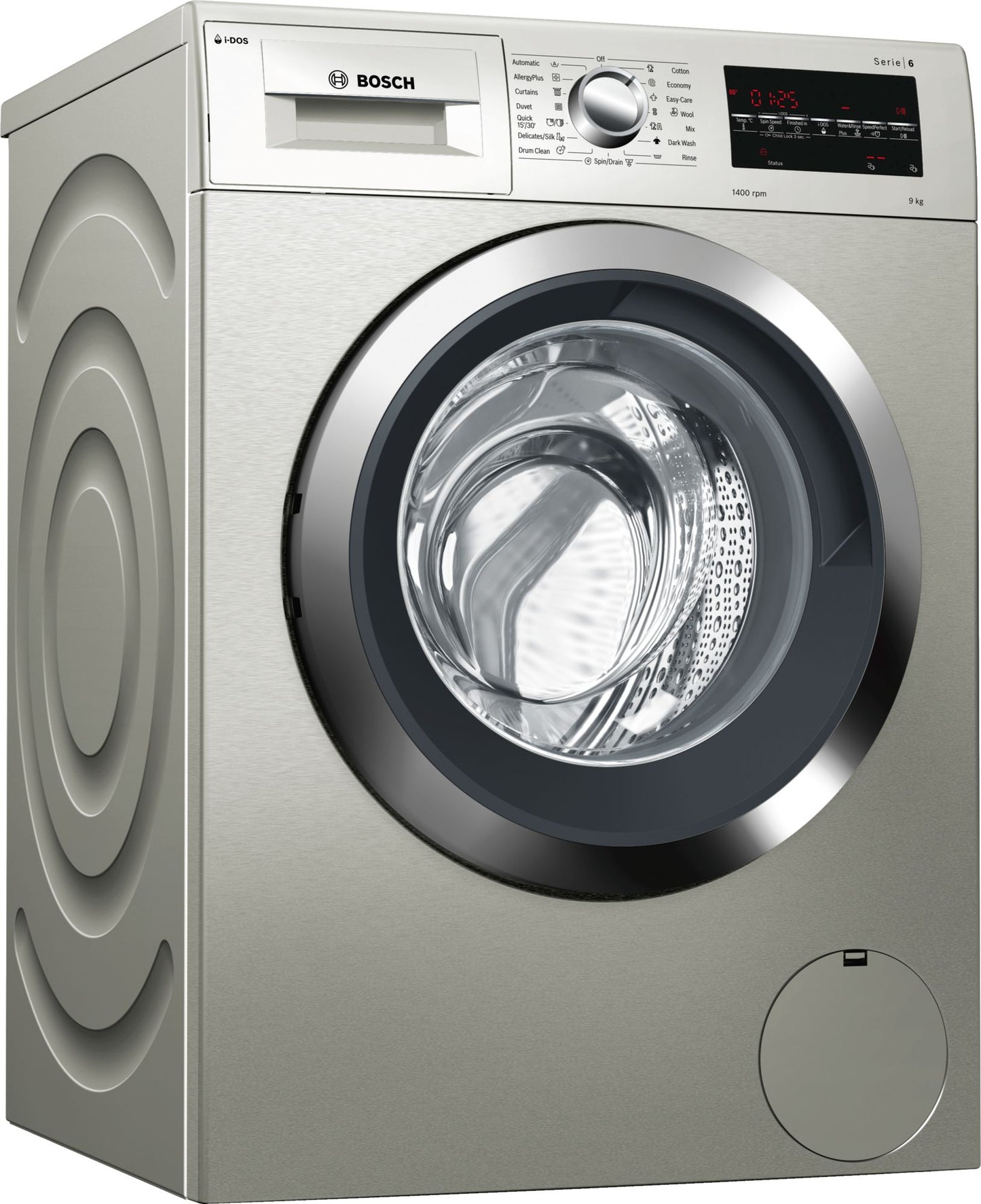 BOSCH 9kg Front Loader Washing Machine - Silver Inox - Serie 6 - WAT28S4SZA - Artisans Trade Depot