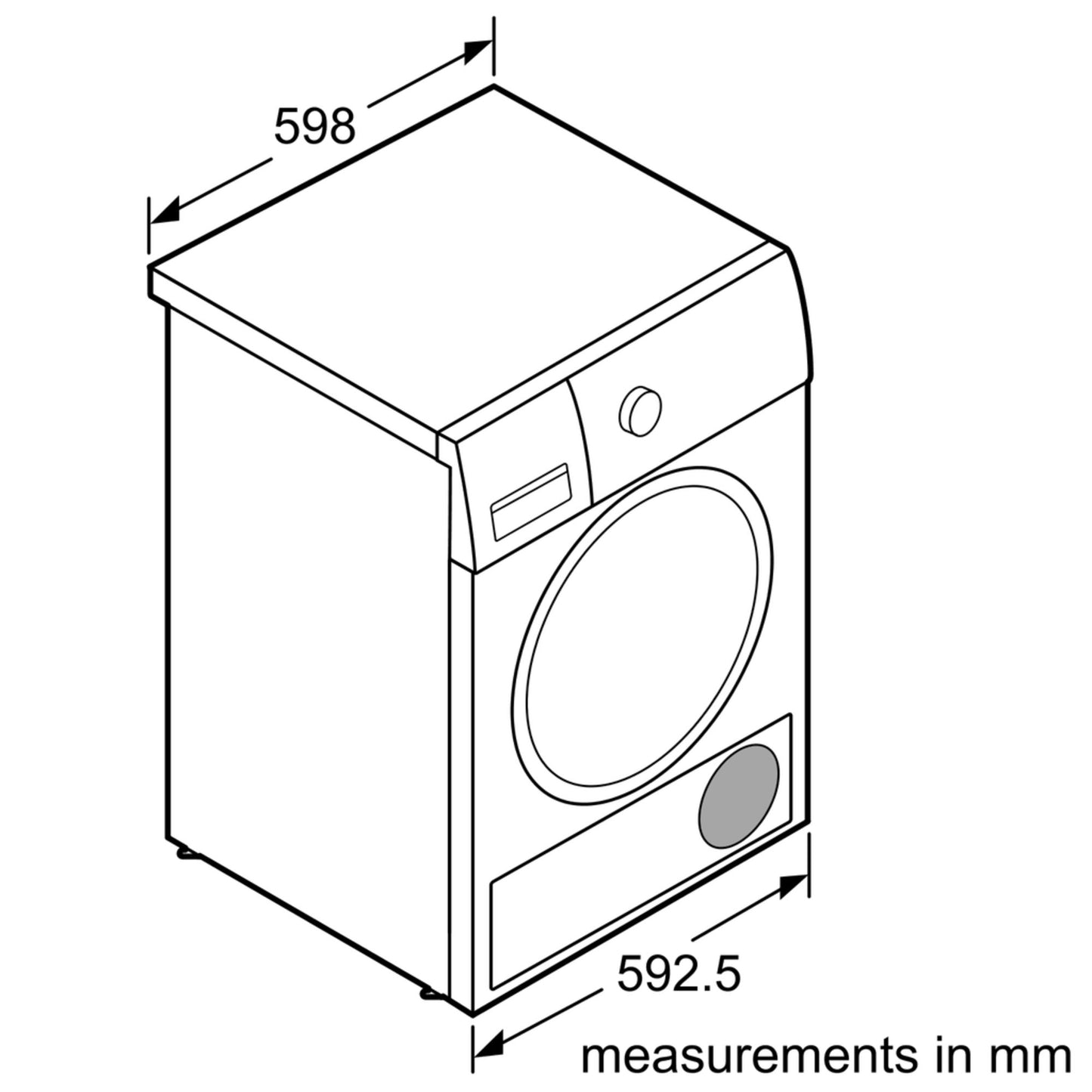 Bosch Condenser Tumble Dryer 8kg-Inox-easyclean - Serie 4 - WTM8327SZA - Artisans Trade Depot