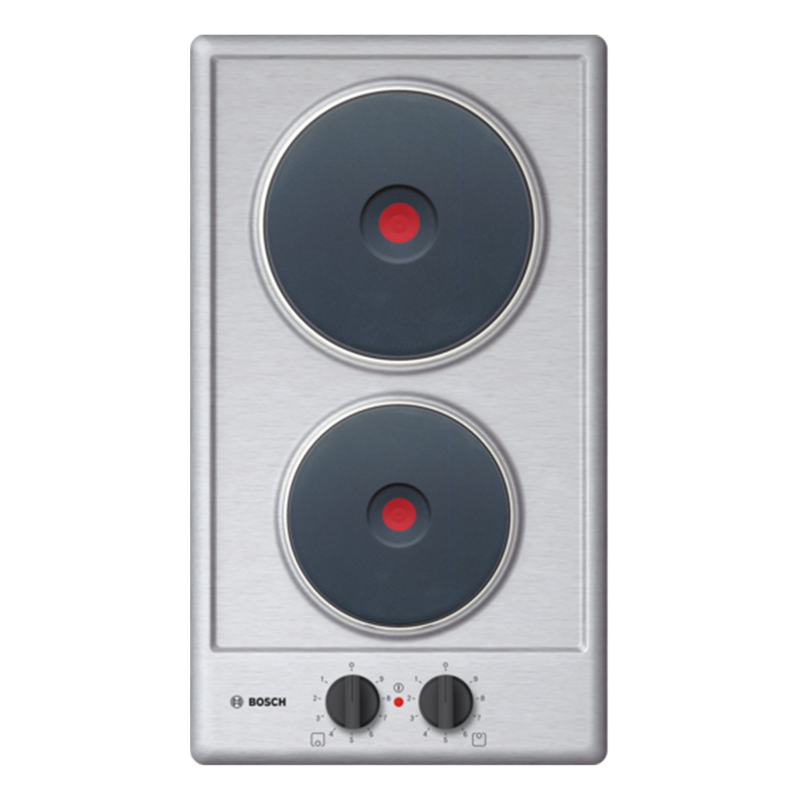 Bosch 30cm Electric Hob - Stainless Steel - Serie 2 - PEE389CA1