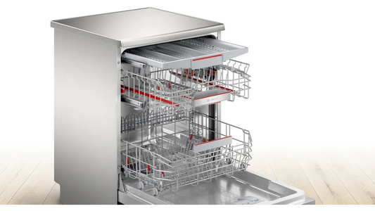 Bosch Series 4 Freestanding Dishwasher 60 cm Silver-inox SMS45N100T