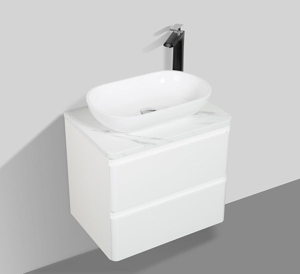 Santorini 600mm- Double Drawer & Top & Basin