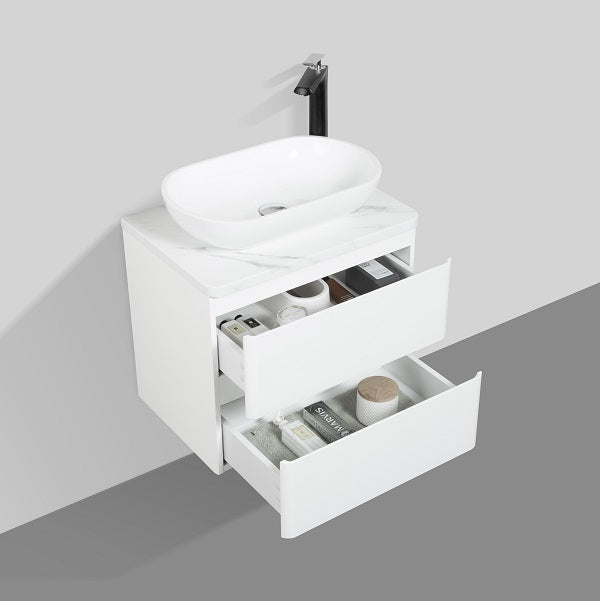 Santorini 600mm- Double Drawer & Top & Basin