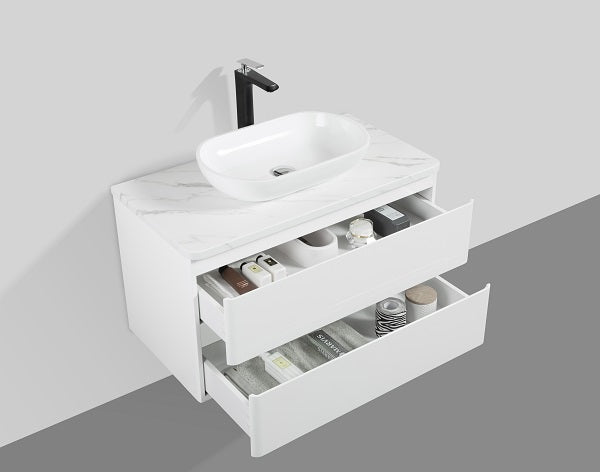 Santorini 900mm- Double Drawer & Top & Basin
