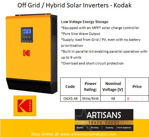 KODAK Solar Off-Grid Inverter MKSII 5kW 48V - OGX5.48
