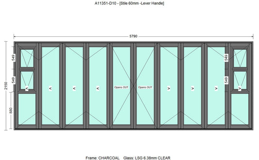 Sliding Folding Doors - VistaFold - Gloss White - 7 Panel - Artisans Trade Depot