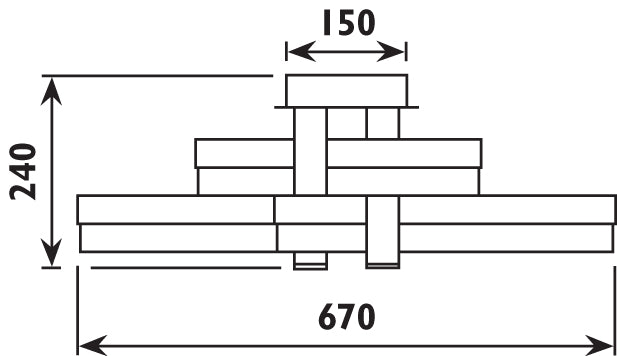 Radiant JE62 Ceiling Light - 24W LED - 3500K (driver incl) - Artisans Trade Depot
