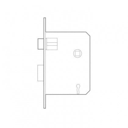 QS Stainless steel 3 lever latch lock and deadbolt 57mm backset, 57mm centre-QS5757/A - Artisans Trade Depot