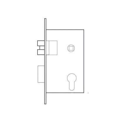 QS Stainless steel deadbolt, 55mm backset, 60mm centre-QS6055/1 - Artisans Trade Depot