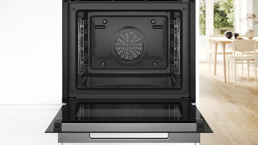 BOSCH 600mm x 600mm Built-In Multi-Function Oven - Black - Series 8 - HBG7563B1