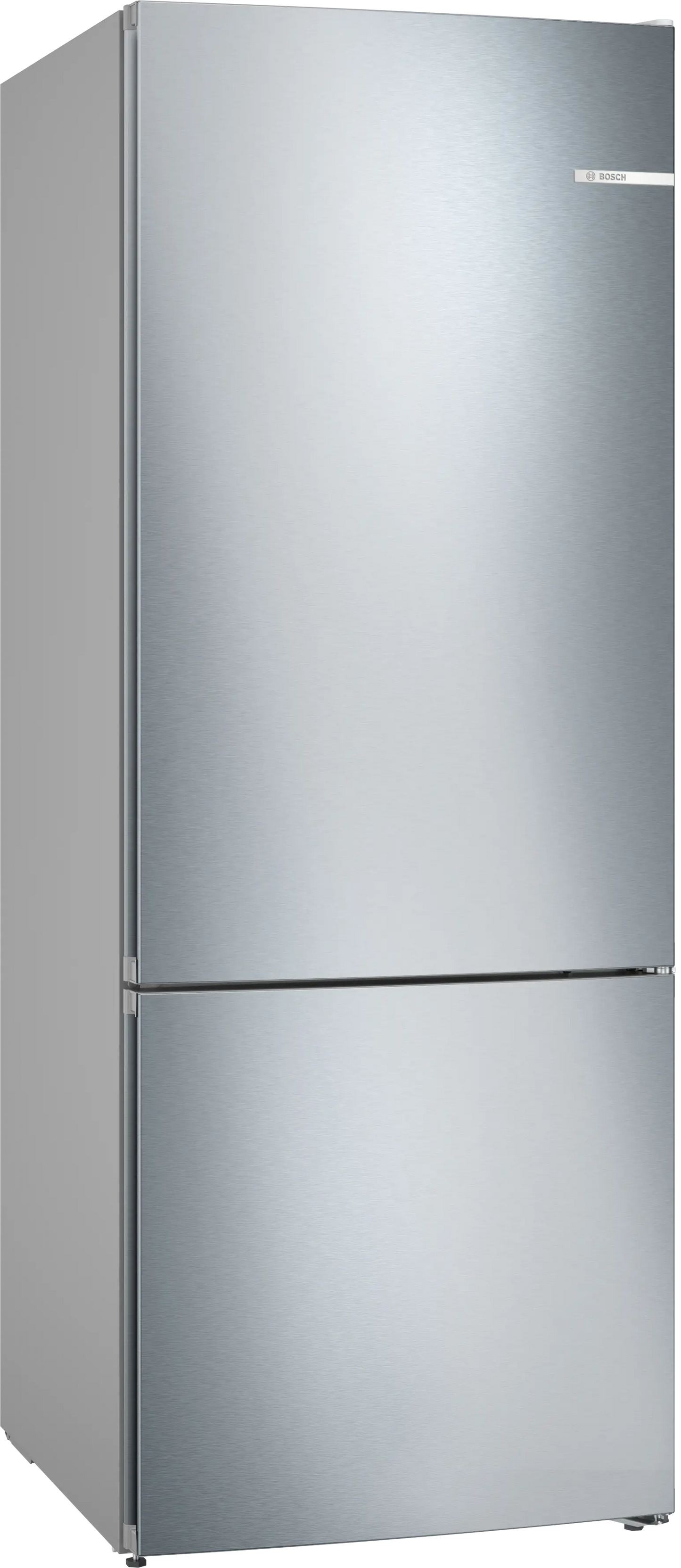 Bosch Series 4 Freestanding Fridge-freezer (Bottom freezer) 186 x 70 cm Stainless steel KGN55VI20Z
