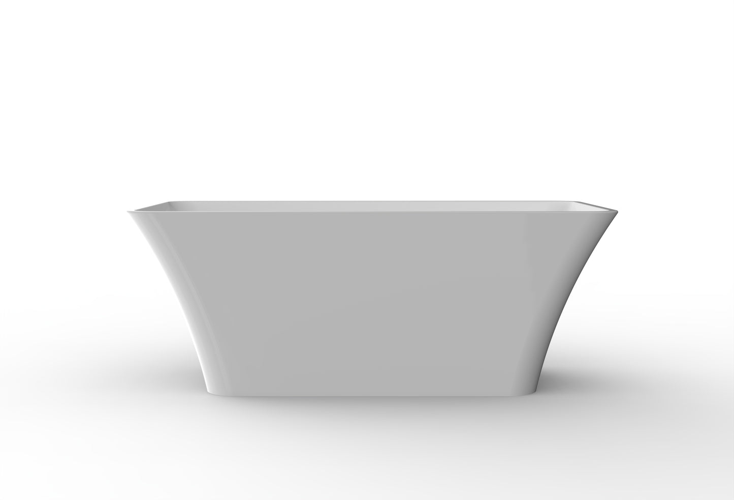 BAUHAUS AURA Freestanding Bath Tub - White - 1600 x 750 x 580mm