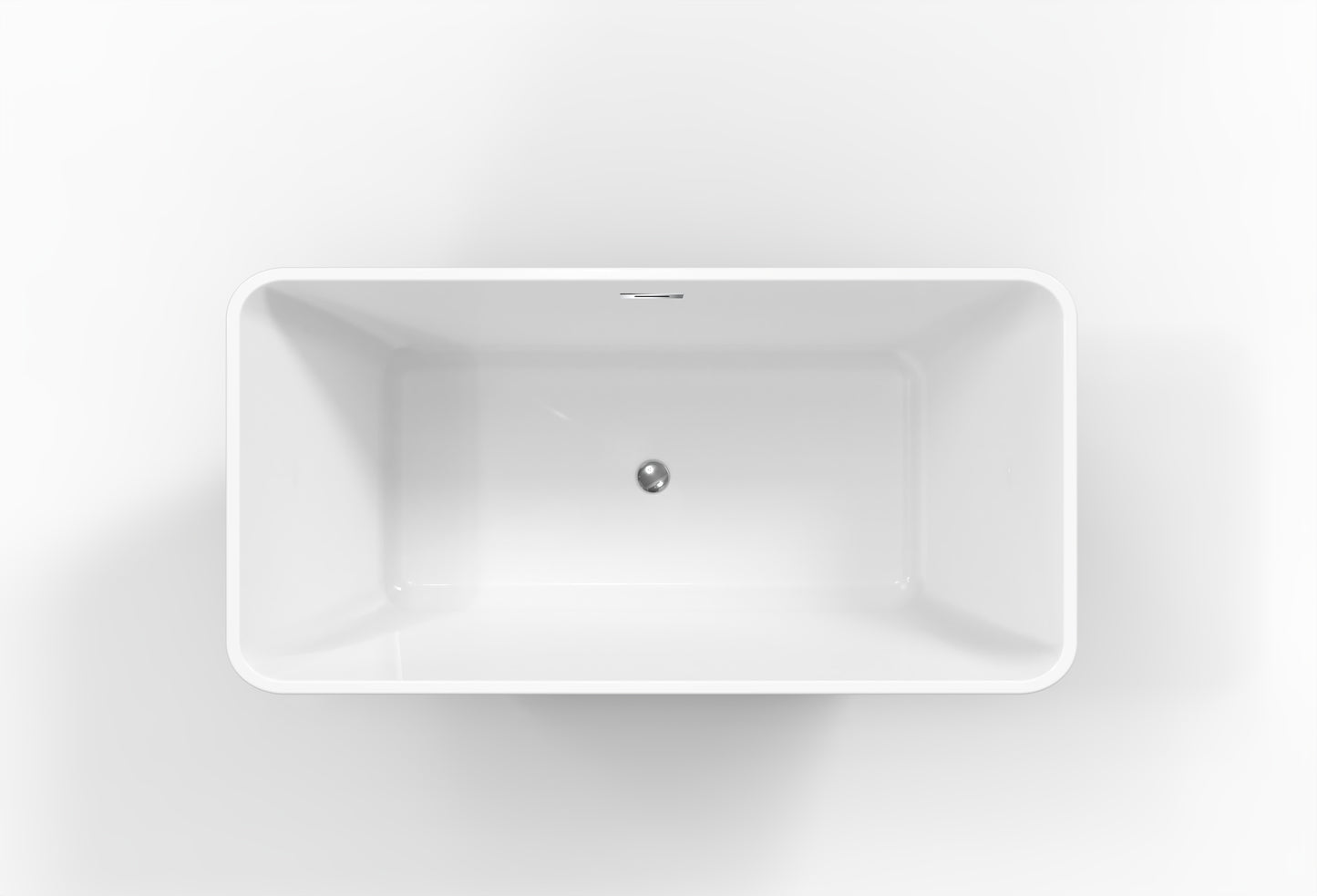BAUHAUS AURA Freestanding Bath Tub - White - 1600 x 750 x 580mm