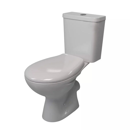 Lecico Amalphi Top Dual Flush Cistern With Elf/MDF Seat White (Excl. Pan Fixations)