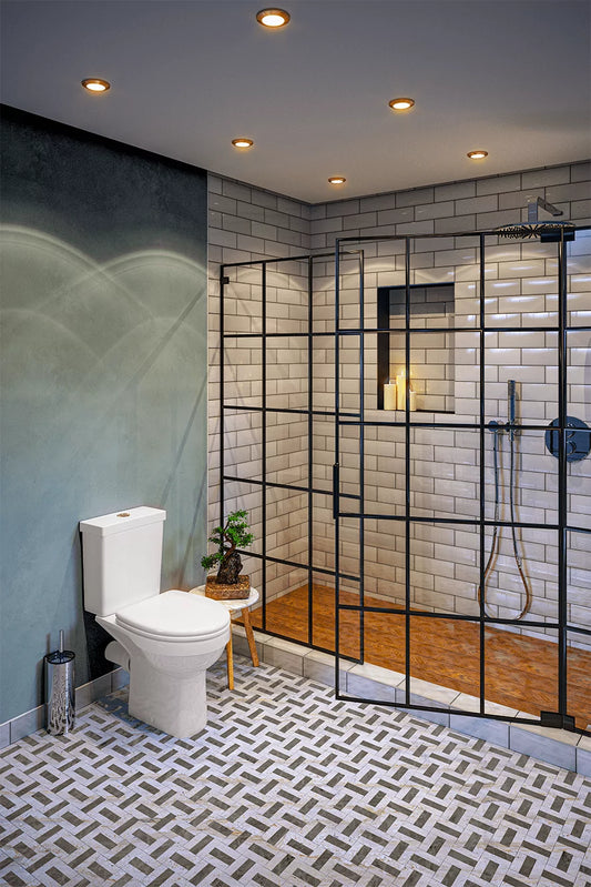 Lecico Atlas Space Saver Rimless Top Dual Flush With Toilet Seat (White) (Incl Pan Fixation)