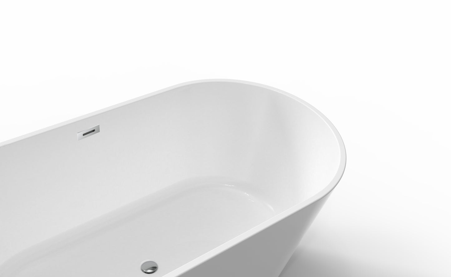 BAUHAUS Halo Freestanding Bath Tub - White - 1700 x 790 x 590mm