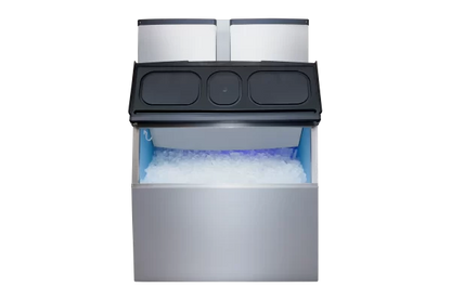 SnoMaster SM-700 700Kg/24Hr Commercial Square Block Type Ice-Maker - Stainless Steel (Including 320Kg Storage Bin)