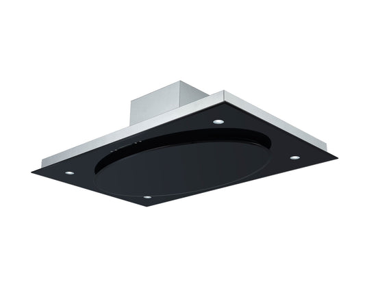 FALCO 110cm Black Glass Ceiling Extractor (Touch Control + Remote Control) - Built-in -FAL-100-38ABL