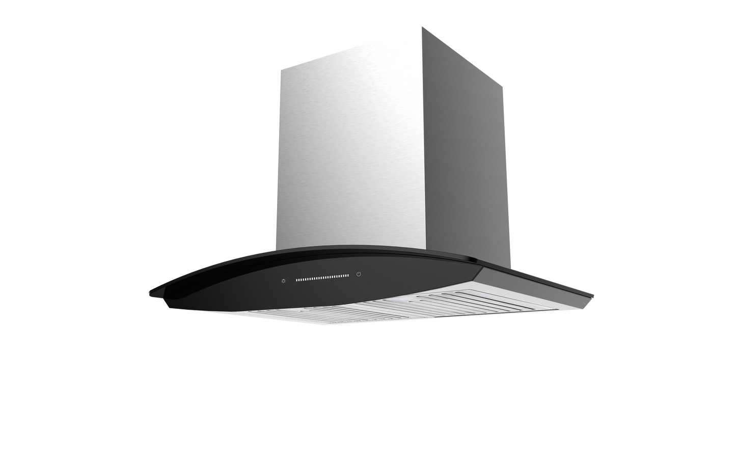 FALCO 60CM Curved Glass Stainless Chimney Extractor FAL-6068
