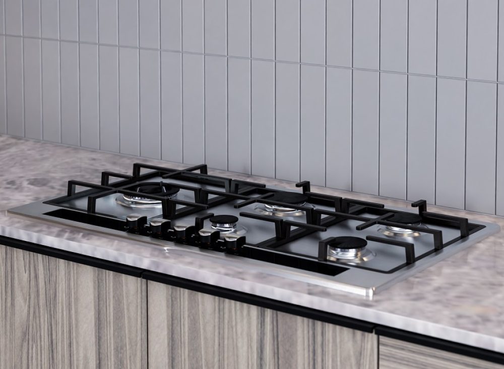 FALCO 5 Plate 90CM Stainless Steel Gas Hob - FAL-SSGH-90
