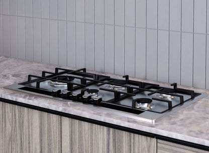 FALCO 5 Plate 90CM Stainless Steel Gas Hob - FAL-SSGH-90