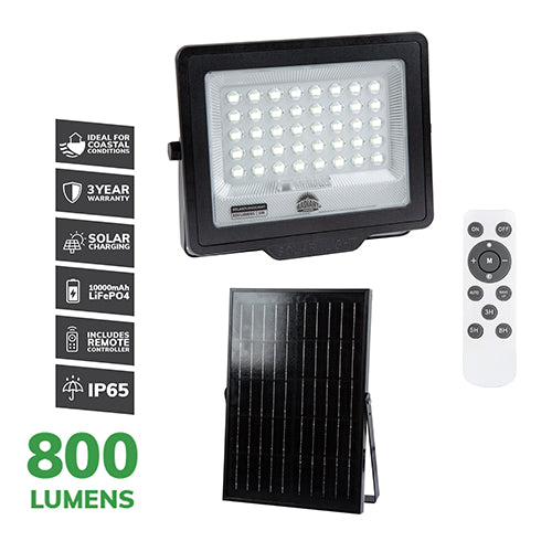 RADIANT RFS78 - Solar Floodlight & Remote LED 5W 800lm 6500K