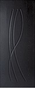 Bellagio Shallow Moulded Door - Black Ash - Artisans Trade Depot