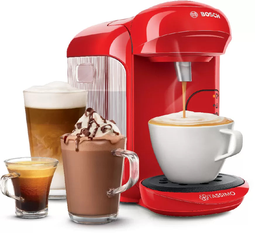 BOSCH Coffee Pods Machine - TASSIMO VIVY 2 - TAS1403GB (RED)