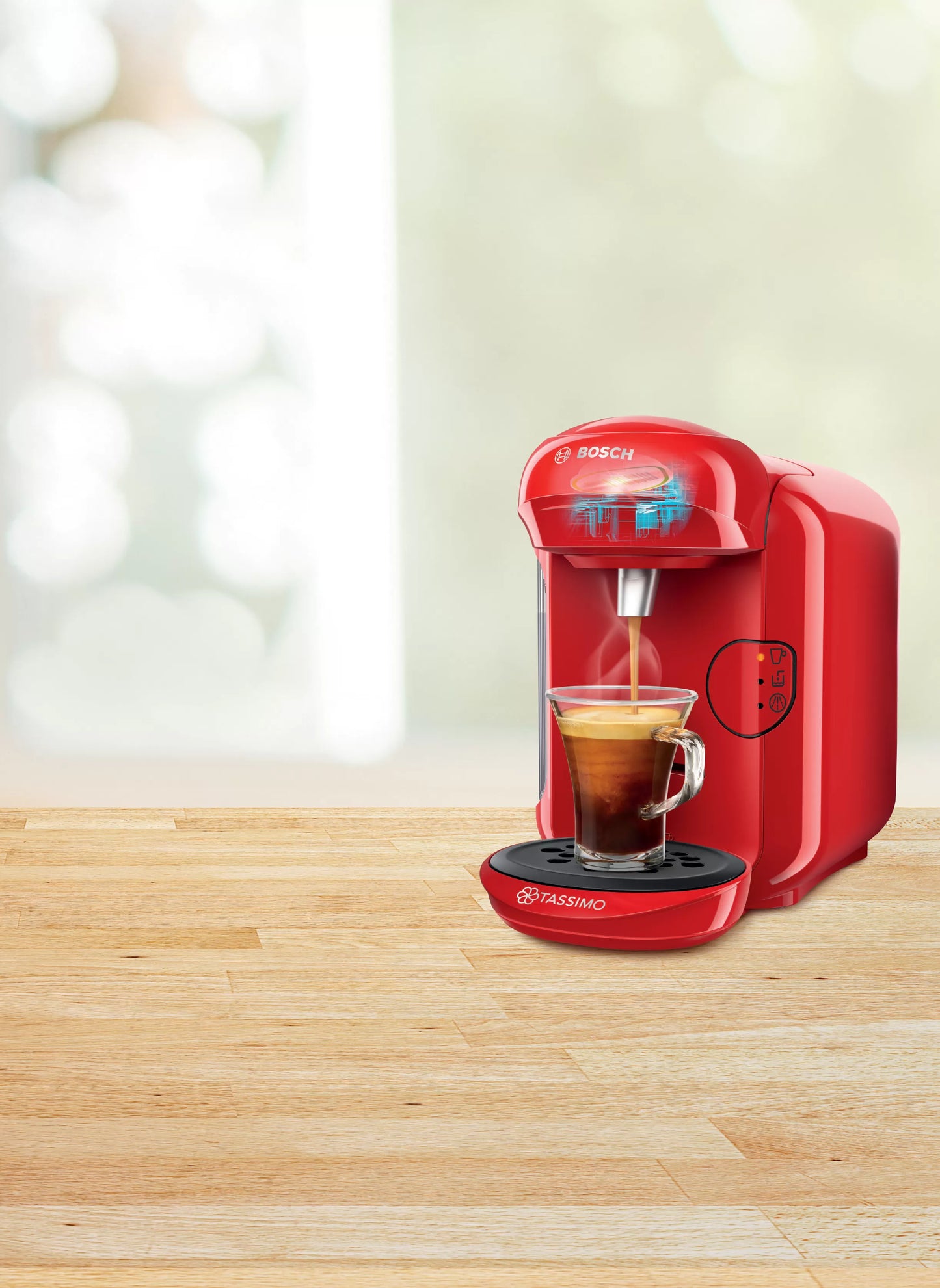 BOSCH Coffee Pods Machine - TASSIMO VIVY 2 - TAS1403GB (RED)
