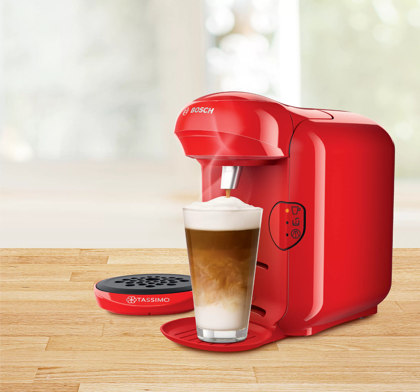 BOSCH Coffee Pods Machine - TASSIMO VIVY 2 - TAS1403GB (RED)