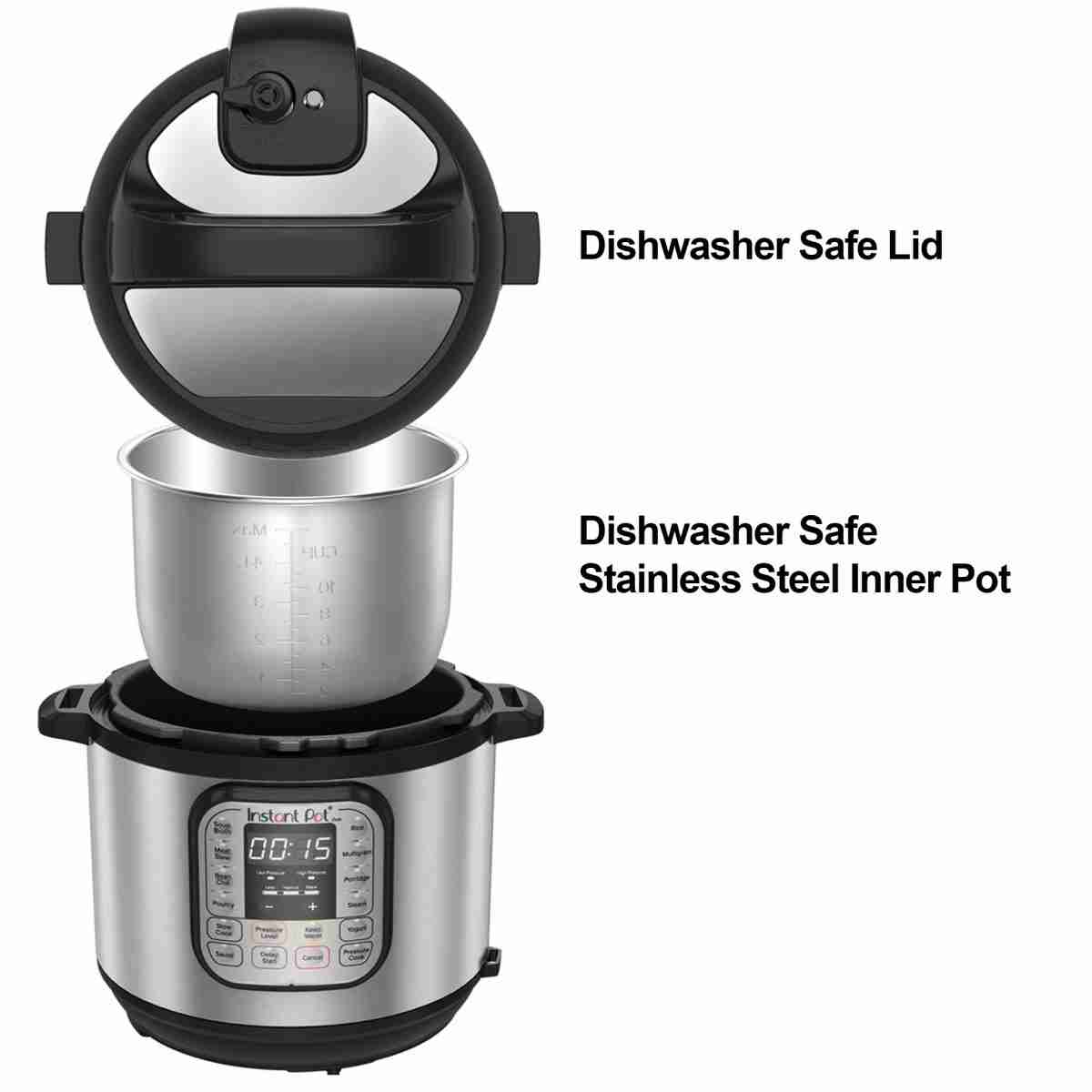 Instant Pot Duo 7-in-1 Smart Cooker - 6L - Slow Cooker, Rice Cooker, Sauté Pan, Yoghurt Maker, Steamer and Food Warmer
