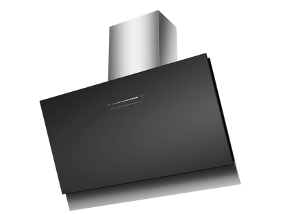 Falco 90cm 45Deg Black Glass Touch Wall Extractor FAL-9088