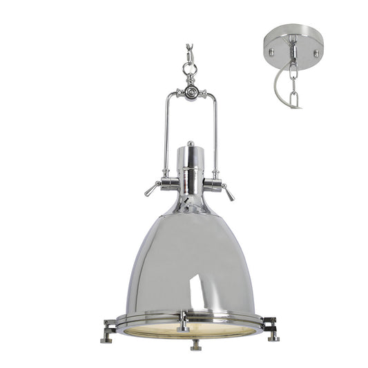 EUROLUX Starboard Pendant - 1 Light - 360mm Steel - Chrome - P612