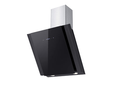 FALCO 60cm 45DEG Black Glass Wall Mount EXTRACTOR - AR-60-736