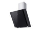 FALCO 60cm 45DEG Black Glass Wall Mount EXTRACTOR - AR-60-736
