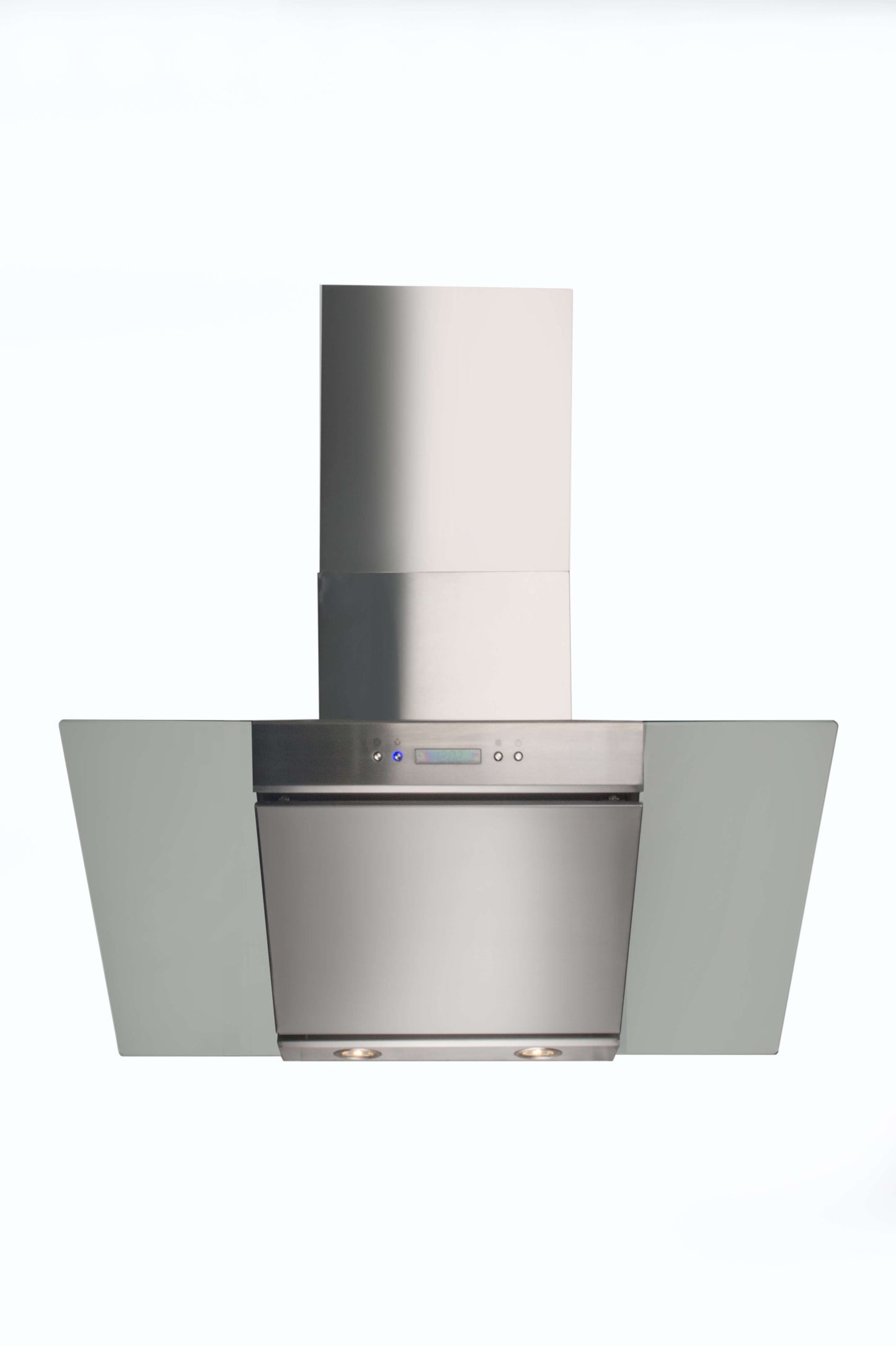Falco 90CM 45 Degree S/Steel & Glass Chimney Extractor FAL-90-30SG